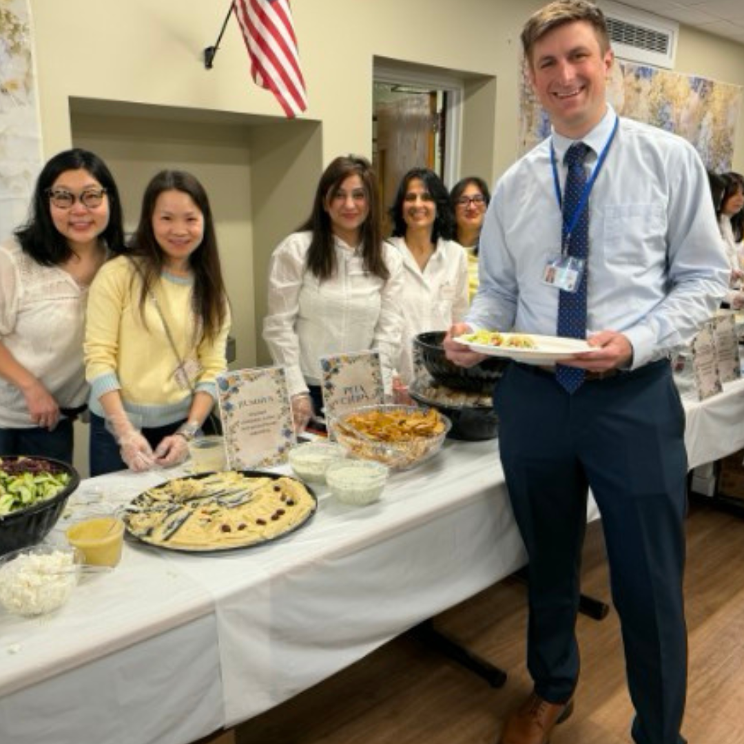 Mr. Gleason at PTSA Lunch